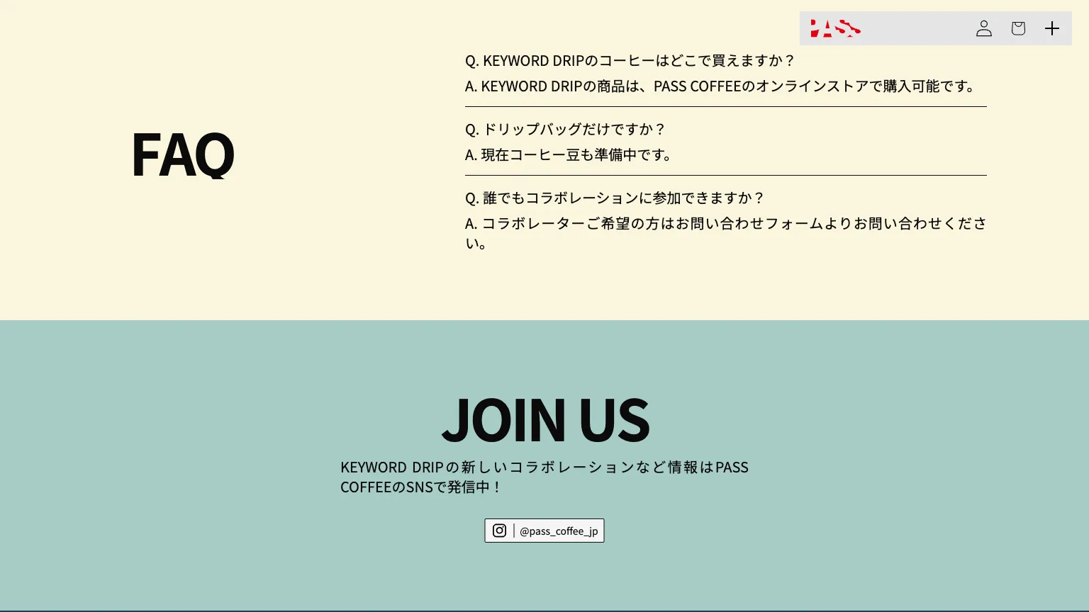KEYWORD DRIPのWebギャラリー